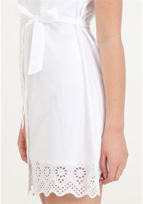Short white dress for women with lace detail ONLY | 15314411Bright White